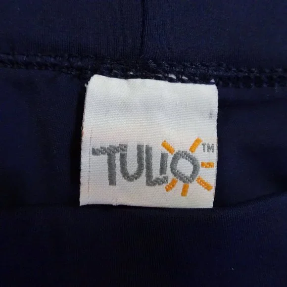 Tulio Men's Men's Square Cut Swim Trunk, w C-Ring Pouch, Navy, Nylon, XL (34-38) - Picture 12 of 14